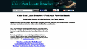 What Cabosanlucasbeaches.com website looked like in 2016 (8 years ago)