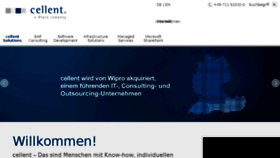 What Cellent.de website looked like in 2016 (8 years ago)
