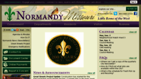 What Cityofnormandy.gov website looked like in 2016 (8 years ago)