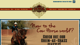 What Californiacowhorse.com website looked like in 2016 (8 years ago)