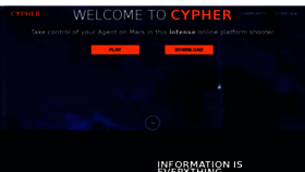 What Cyphergame.net website looked like in 2016 (8 years ago)