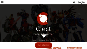 What Clect.com website looked like in 2016 (8 years ago)
