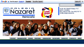 What Colegionazaret.es website looked like in 2016 (8 years ago)