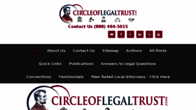 What Circleoflegaltrust.com website looked like in 2016 (8 years ago)