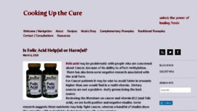 What Cookingupthecure.com website looked like in 2016 (8 years ago)