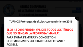 What Capitanes.org.ar website looked like in 2016 (8 years ago)