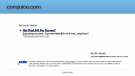 What Comjuice.com website looked like in 2016 (9 years ago)