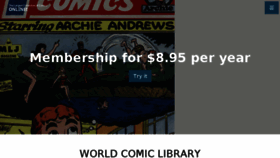 What Comicbooklibrary.org website looked like in 2016 (8 years ago)