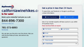 What Californiawinehikes.com website looked like in 2016 (8 years ago)