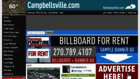 What Campbellsville.com website looked like in 2016 (8 years ago)