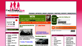 What Cars4women.co.za website looked like in 2016 (8 years ago)
