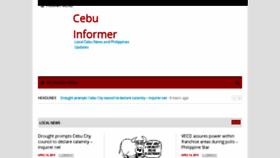 What Cebuinformer.com website looked like in 2016 (8 years ago)