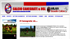 What Calciocanegrate.it website looked like in 2016 (8 years ago)