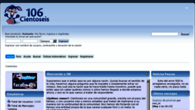 What Cientoseis.es website looked like in 2016 (8 years ago)