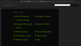 What Code163.com website looked like in 2016 (8 years ago)
