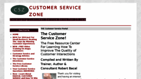 What Customerservicezone.com website looked like in 2016 (8 years ago)