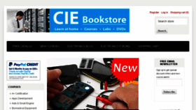 What Ciebookstore.com website looked like in 2016 (8 years ago)