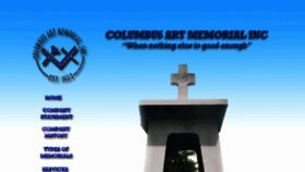 What Columbusartmemorial.com website looked like in 2016 (8 years ago)