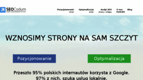 What Codum.pl website looked like in 2016 (8 years ago)