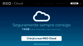 What Cloudpt.pt website looked like in 2016 (8 years ago)