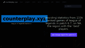 What Counterplay.xyz website looked like in 2016 (8 years ago)