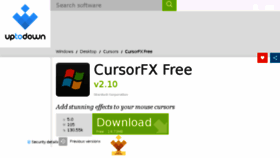What Cursorfx-free.en.uptodown.com website looked like in 2016 (8 years ago)