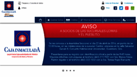 What Cajainmaculada.com.mx website looked like in 2016 (8 years ago)