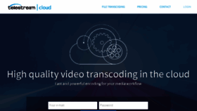 What Cloud.telestream.net website looked like in 2016 (8 years ago)