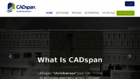 What Cadspan.com website looked like in 2016 (8 years ago)