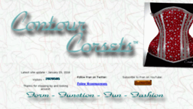 What Contourcorsets.com website looked like in 2016 (8 years ago)