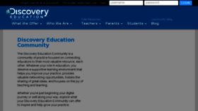 What Community.discoveryeducation.com website looked like in 2016 (8 years ago)