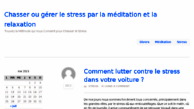 What Chasser-le-stress.com website looked like in 2016 (8 years ago)
