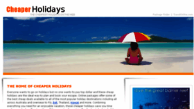 What Cheaper-holidays.com website looked like in 2016 (8 years ago)