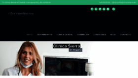 What Clinicasierra.es website looked like in 2016 (8 years ago)