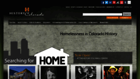 What Coloradohistory.org website looked like in 2016 (8 years ago)
