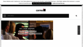 What Corma.de website looked like in 2016 (8 years ago)