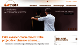What Croissance-externe.fr website looked like in 2016 (8 years ago)