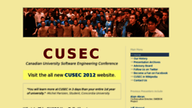 What Cusec.net website looked like in 2016 (8 years ago)