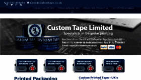 What Customtape.co.uk website looked like in 2016 (8 years ago)