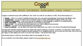 What Coggit.com website looked like in 2016 (8 years ago)