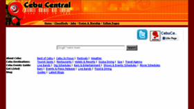 What Cebucentral.com website looked like in 2016 (8 years ago)