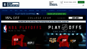 What Cbssportsstore.com website looked like in 2016 (8 years ago)
