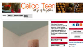 What Celiacteen.com website looked like in 2016 (8 years ago)