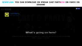 What Castparty.org website looked like in 2016 (8 years ago)