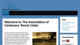 What Centenarytennisclubs.com website looked like in 2016 (8 years ago)