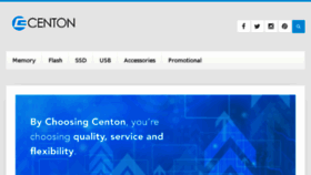 What Centon.com website looked like in 2016 (8 years ago)