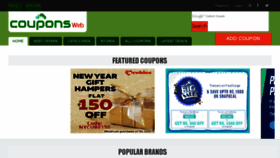 What Couponsweb.in website looked like in 2016 (8 years ago)