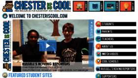 What Chesteriscool.com website looked like in 2016 (8 years ago)