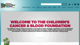 What Childrenscbf.org website looked like in 2016 (8 years ago)