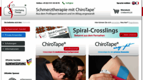 What Chirotape.com website looked like in 2016 (8 years ago)